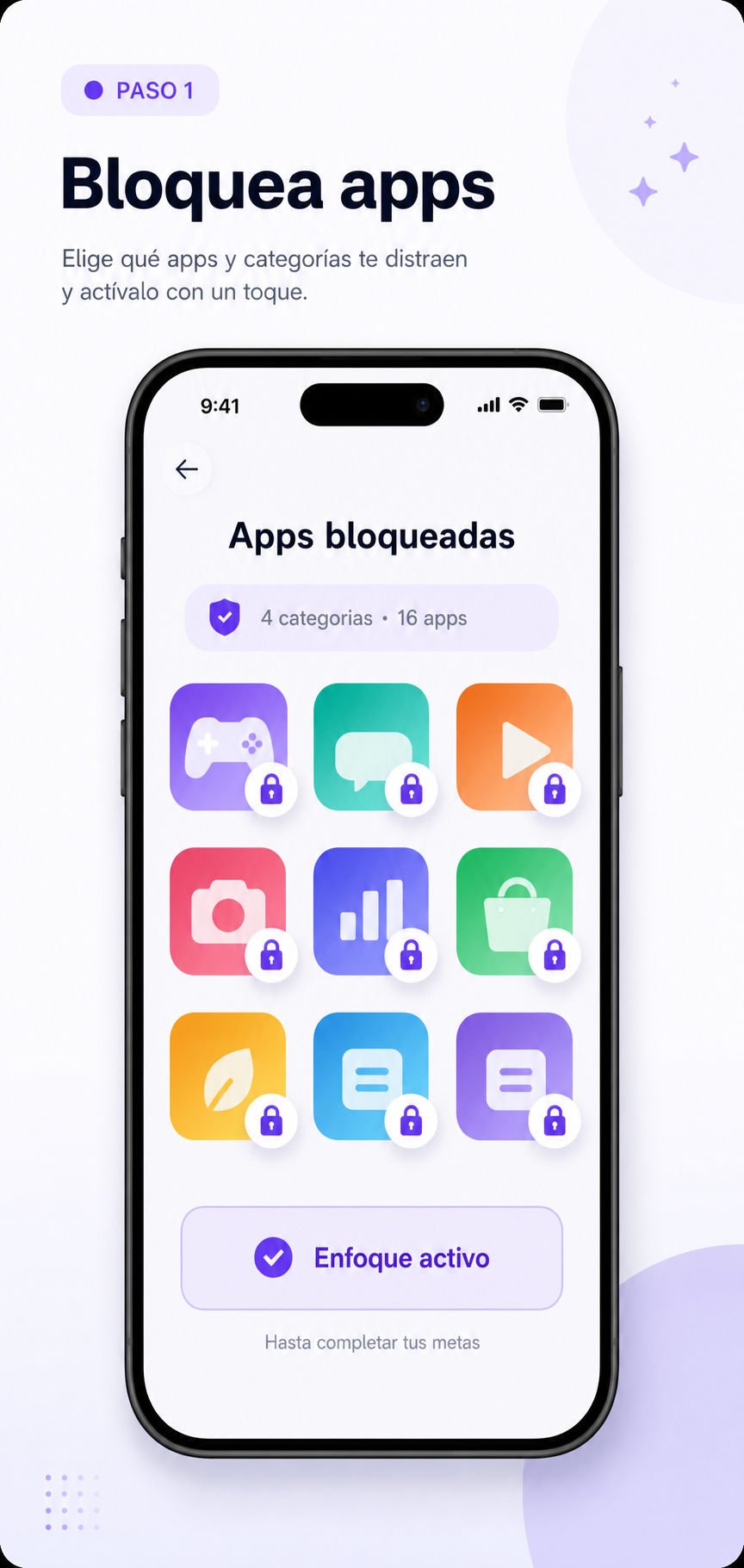 Apps distractoras bloqueadas en Achieve